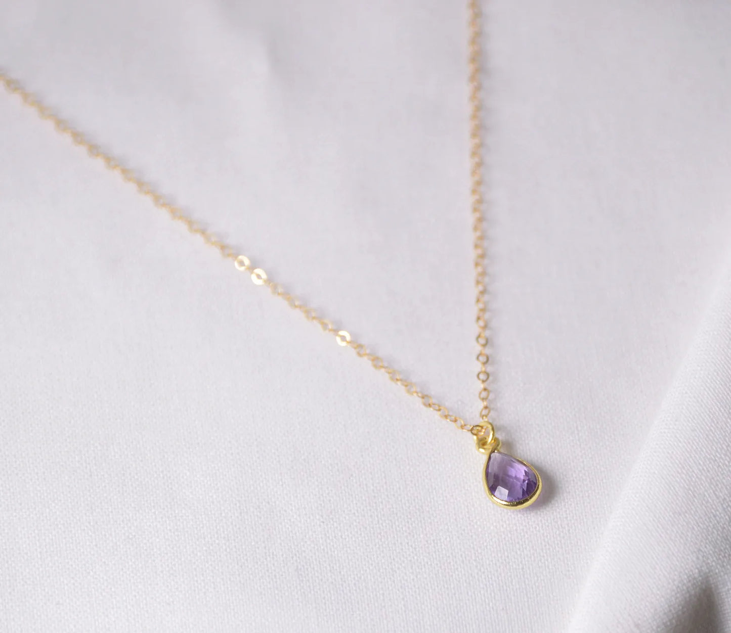 Echter Amethyst Anhänger gold