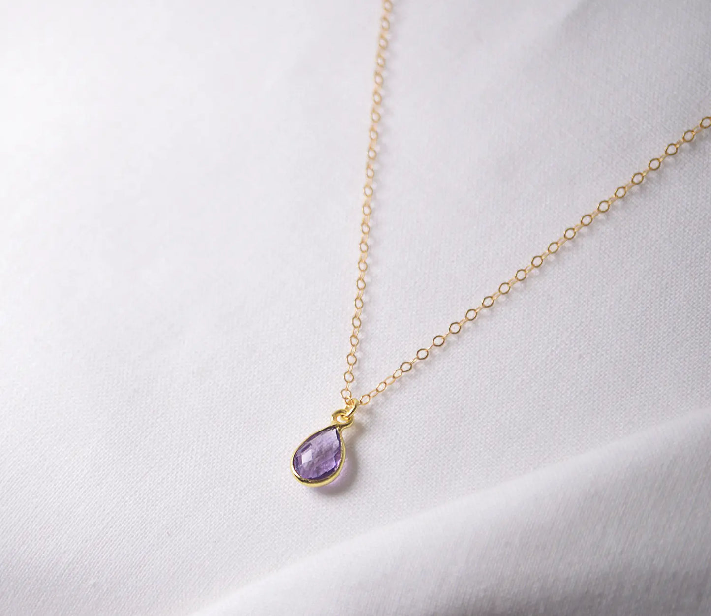 Echter Amethyst Anhänger gold