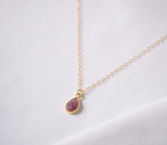 Ruby Charm Necklace Pendant | Stone of Love