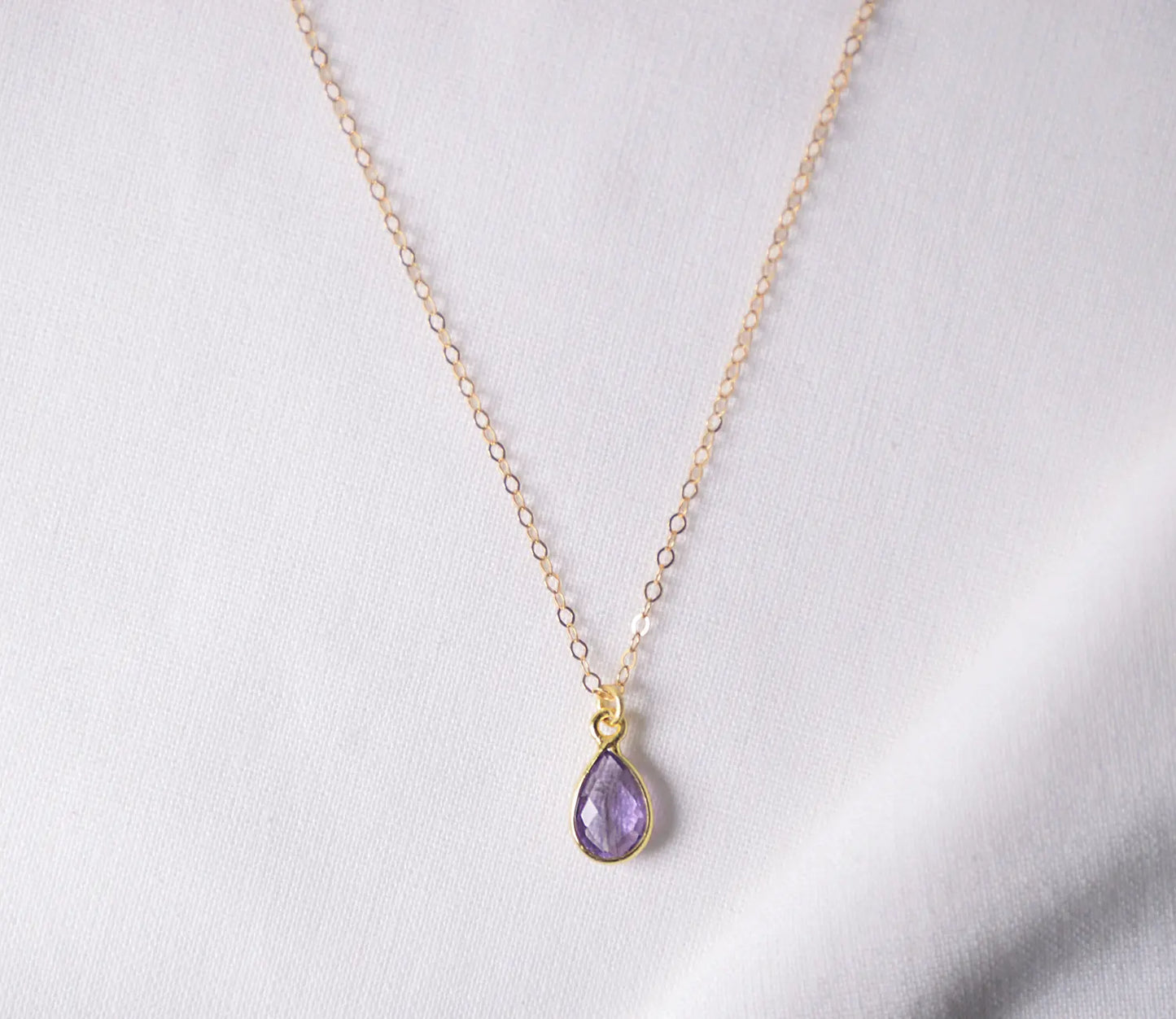 Echter Amethyst Anhänger gold
