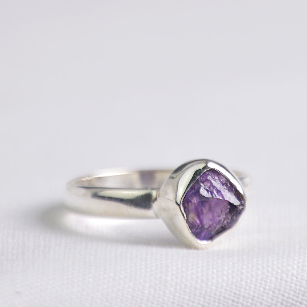 Edelsteinring mit Amethyst