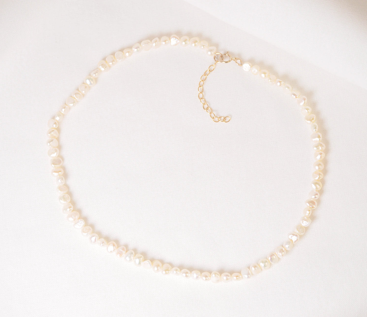 Gold freshwater Pearl Choker Necklace Set